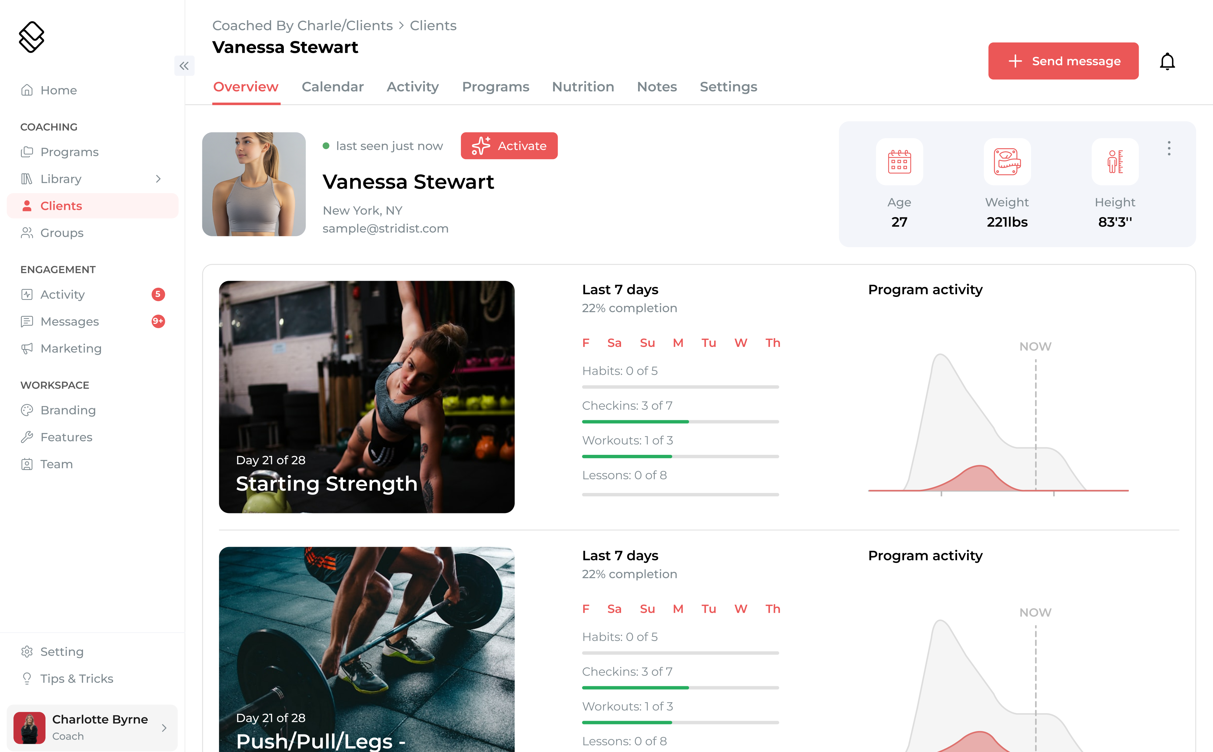 Exercises product preview