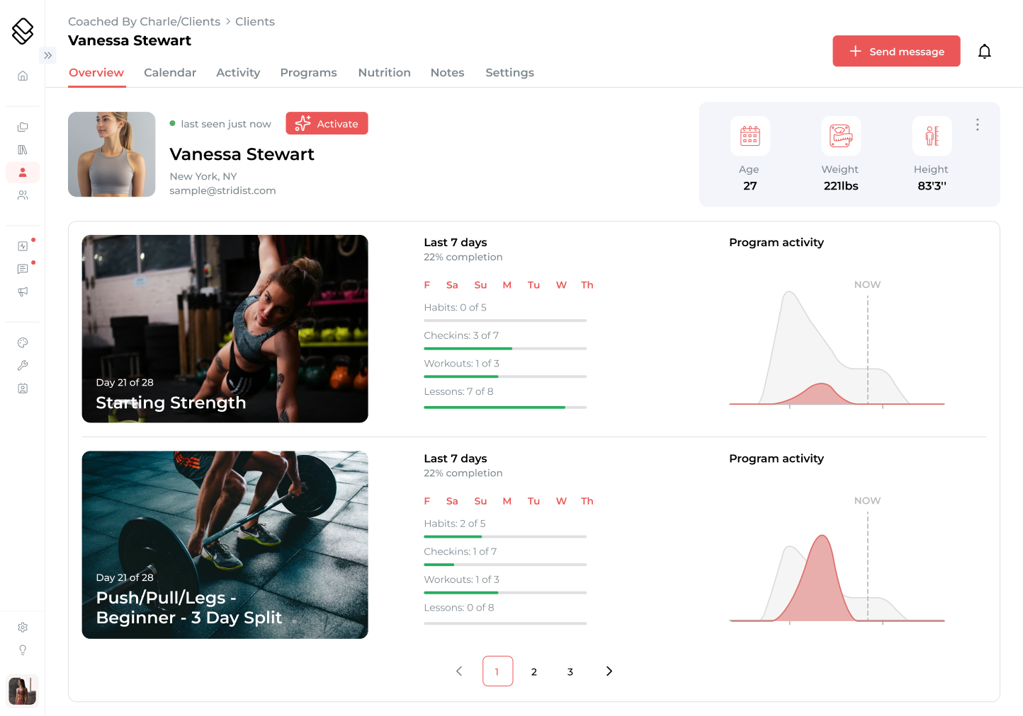 Exercises product preview